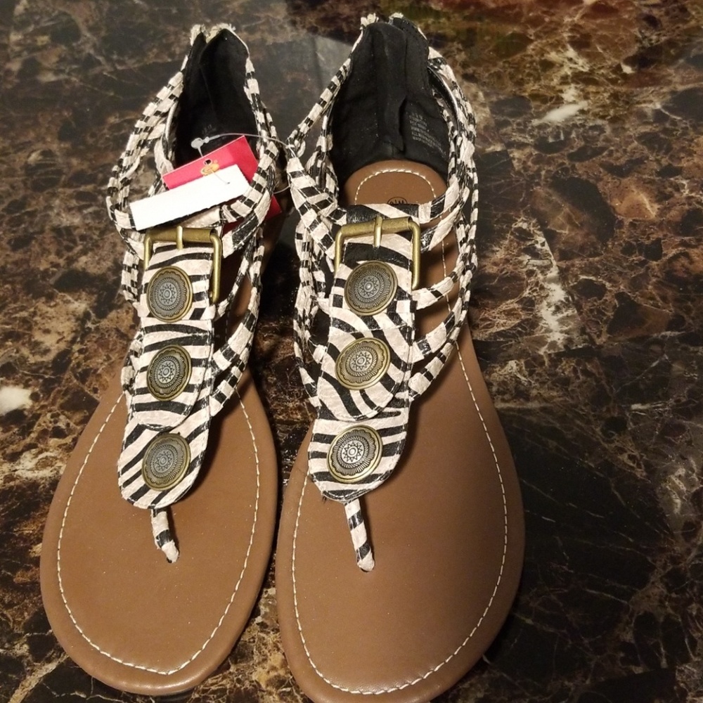 Zebra Print Sandals